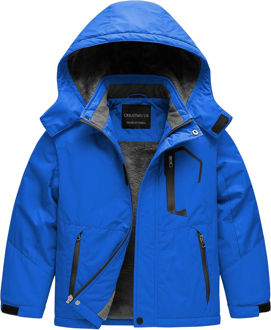 Boy'S Waterproof Ski Jacket Warm Winter Fleece Snow Coat Windproof Snowboarding Rain Jacket