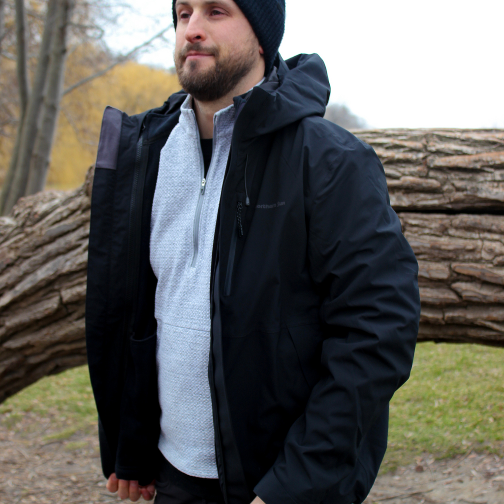 Northern Sun Men's 3-in-1 Waterproof Winter Jacket